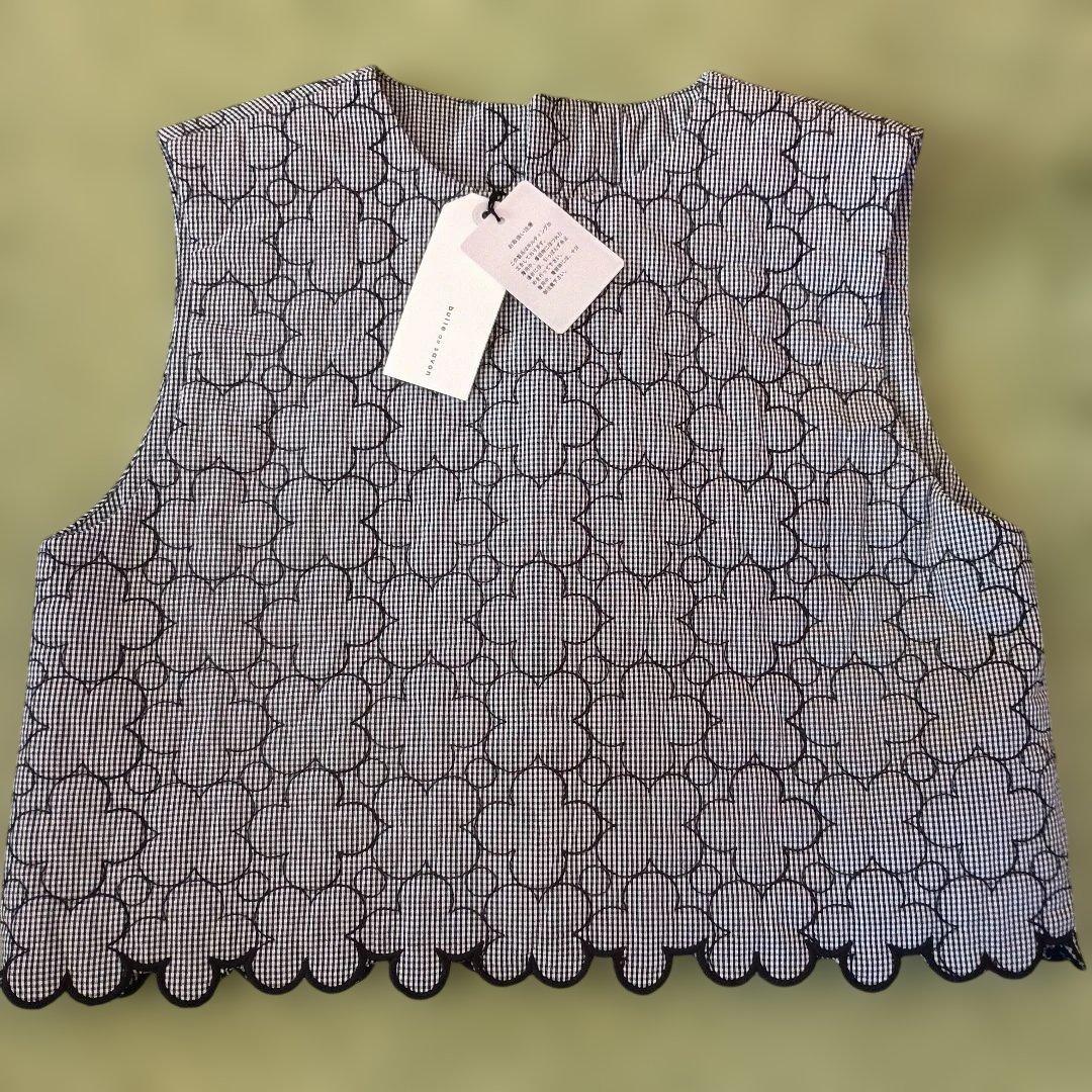 新品タグ付き ビュルデサボン　はなとまる　キルティングベスト