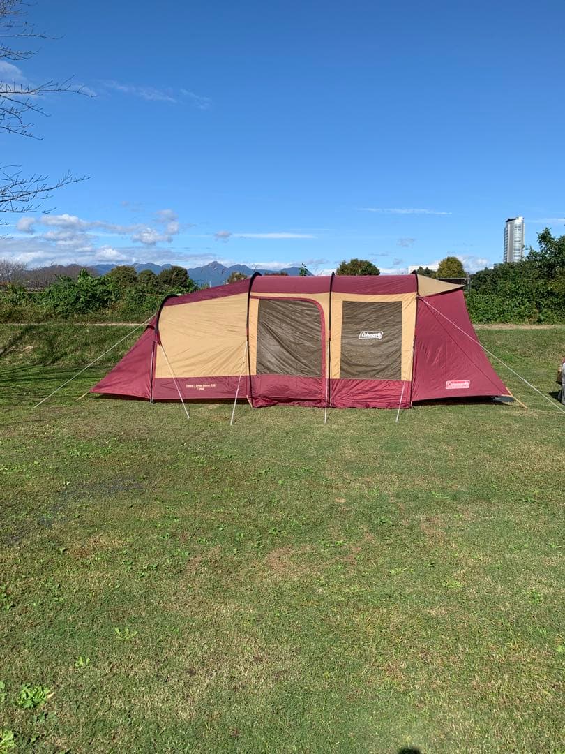 コールマンテント トンネル2ルームハウスLDX バーガンディ渚隼