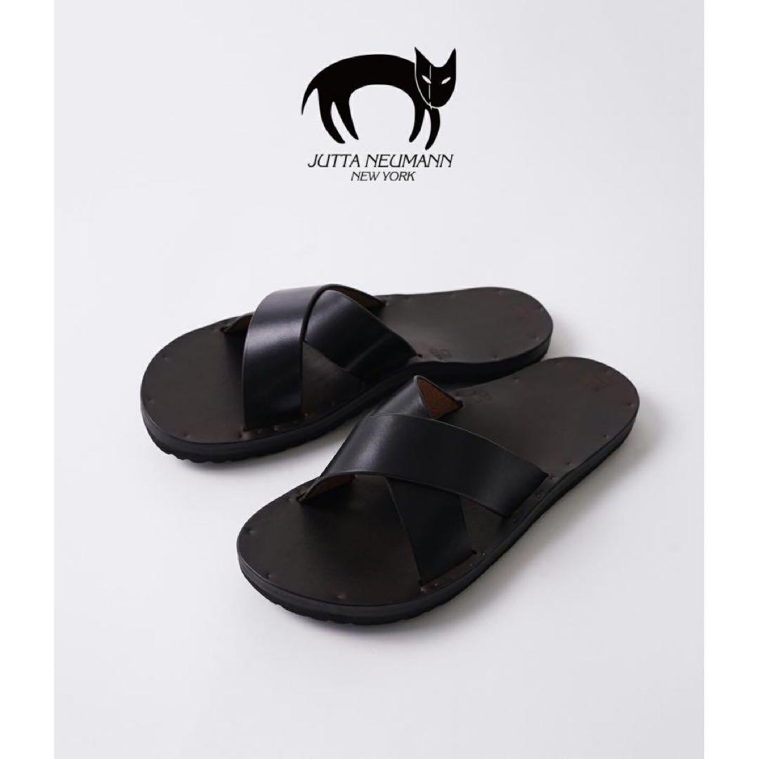 カ*者様 Jutta Neumann CROSS レザーサンダル　D7