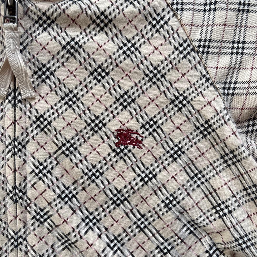 希少 バーバリーブルーレーベル　ノバチェック　ジップアップ　パーカー