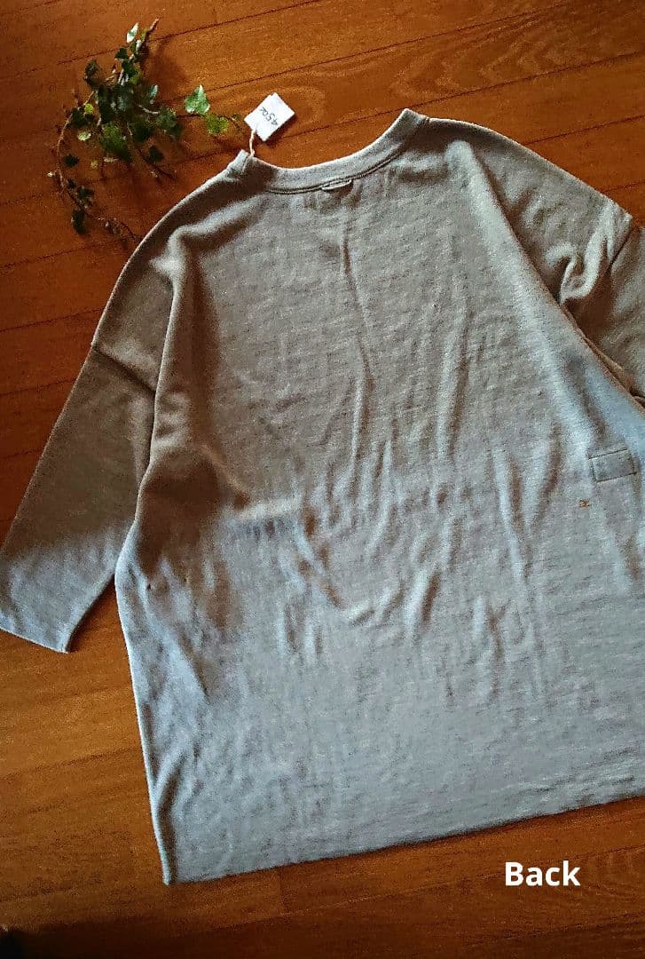 45R☆スムースのチュニック/杢グレー♪