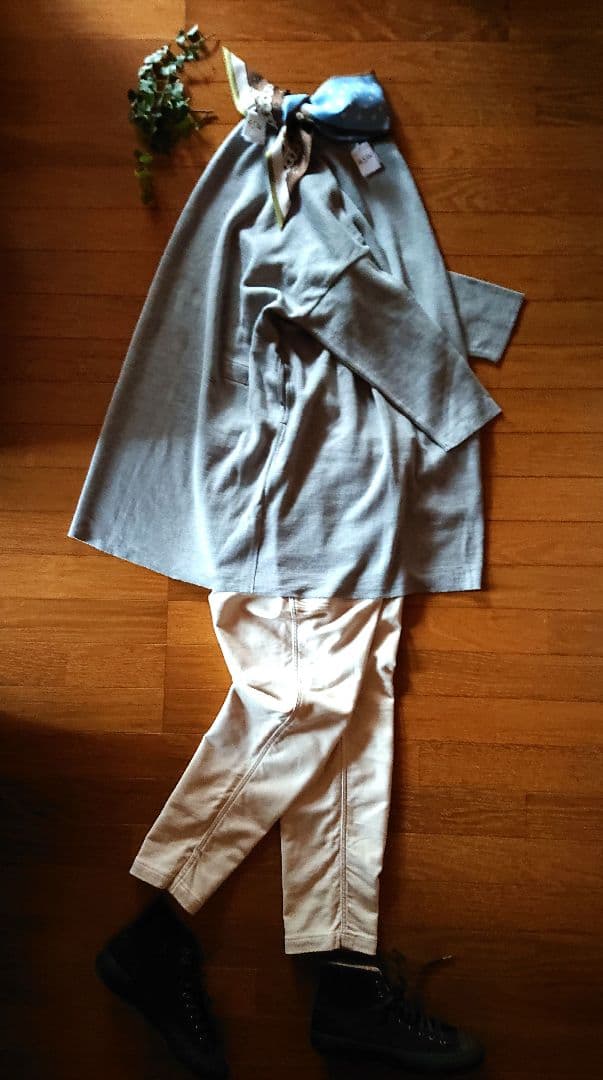 45R☆スムースのチュニック/杢グレー♪