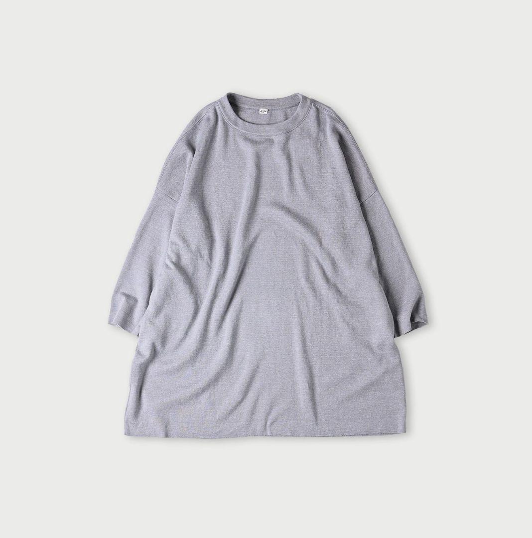 45R☆スムースのチュニック/杢グレー♪