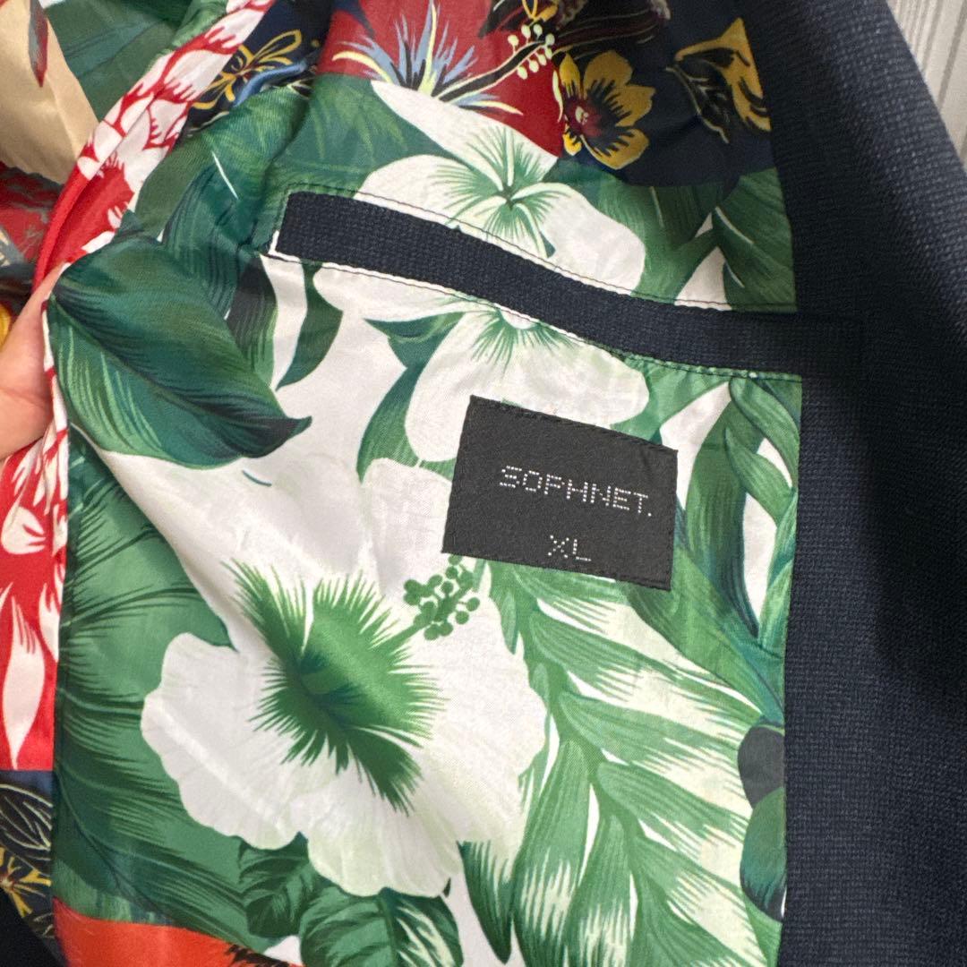 SOPHNET. ネイビー テーラードジャケット　セットアップ