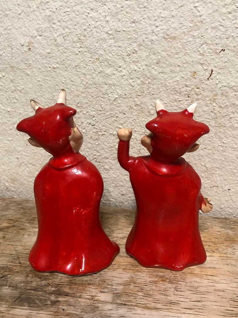 ビンテージ50s デビル 悪魔　レッドデビル 妖精　ミッドセンチュリー　レトロ