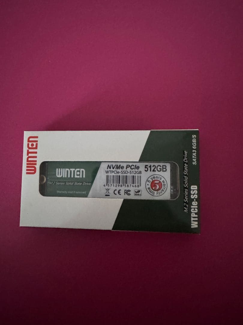 【新品】WINTEN NVMe PCIe SSD 512GB