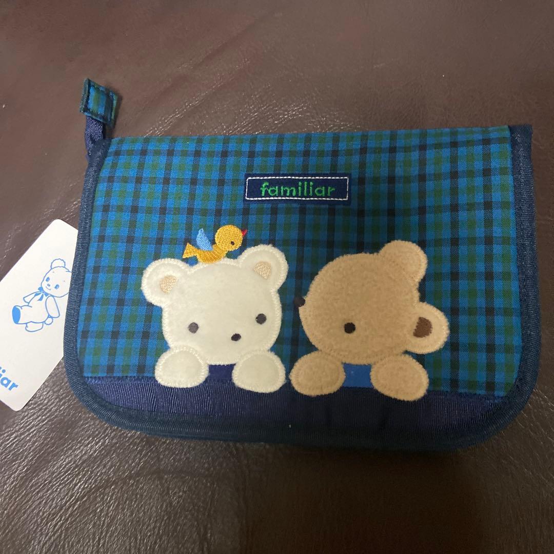 familiar 母子手帳入れ チェック柄