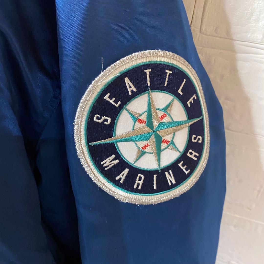 MLB シアトルマリナーズ　80s-90s USA製スタジャン　メタリックカラー