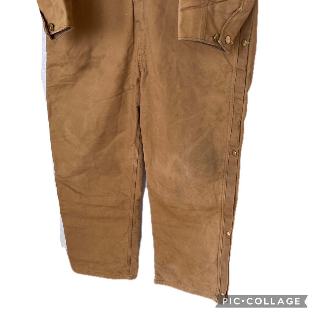 ★USA製★ Carhartt 中綿キルティング　オールインワン　つなぎ