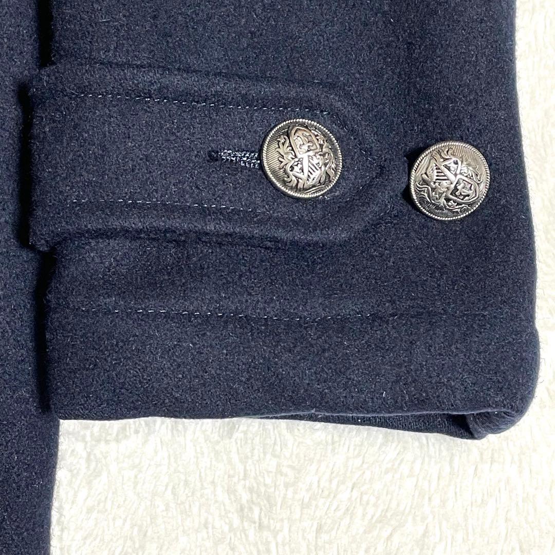 Paul Smith ナポレオンコート Pコート カシミヤ混 銀ボタン