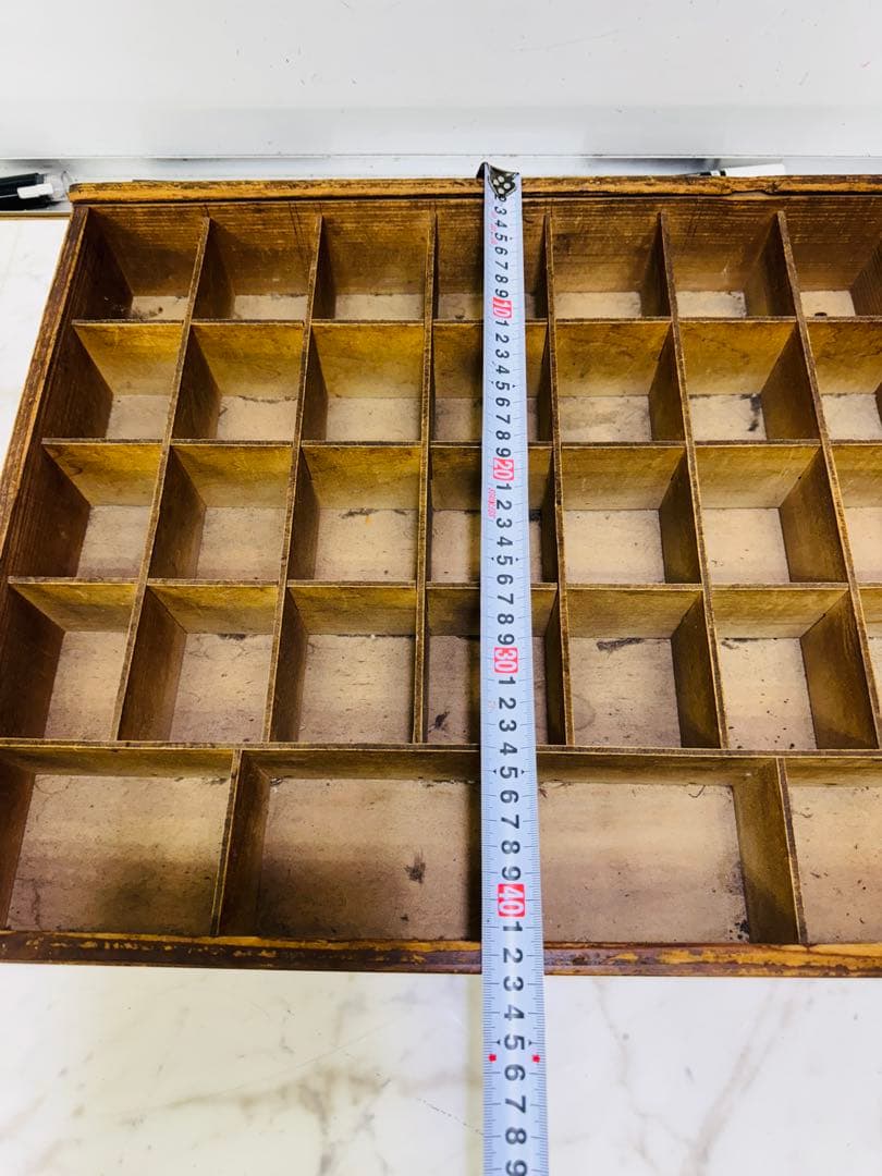 木製小物入れ トレイ 升箱 木箱 飾り棚 32マス オフィス 業務 木製