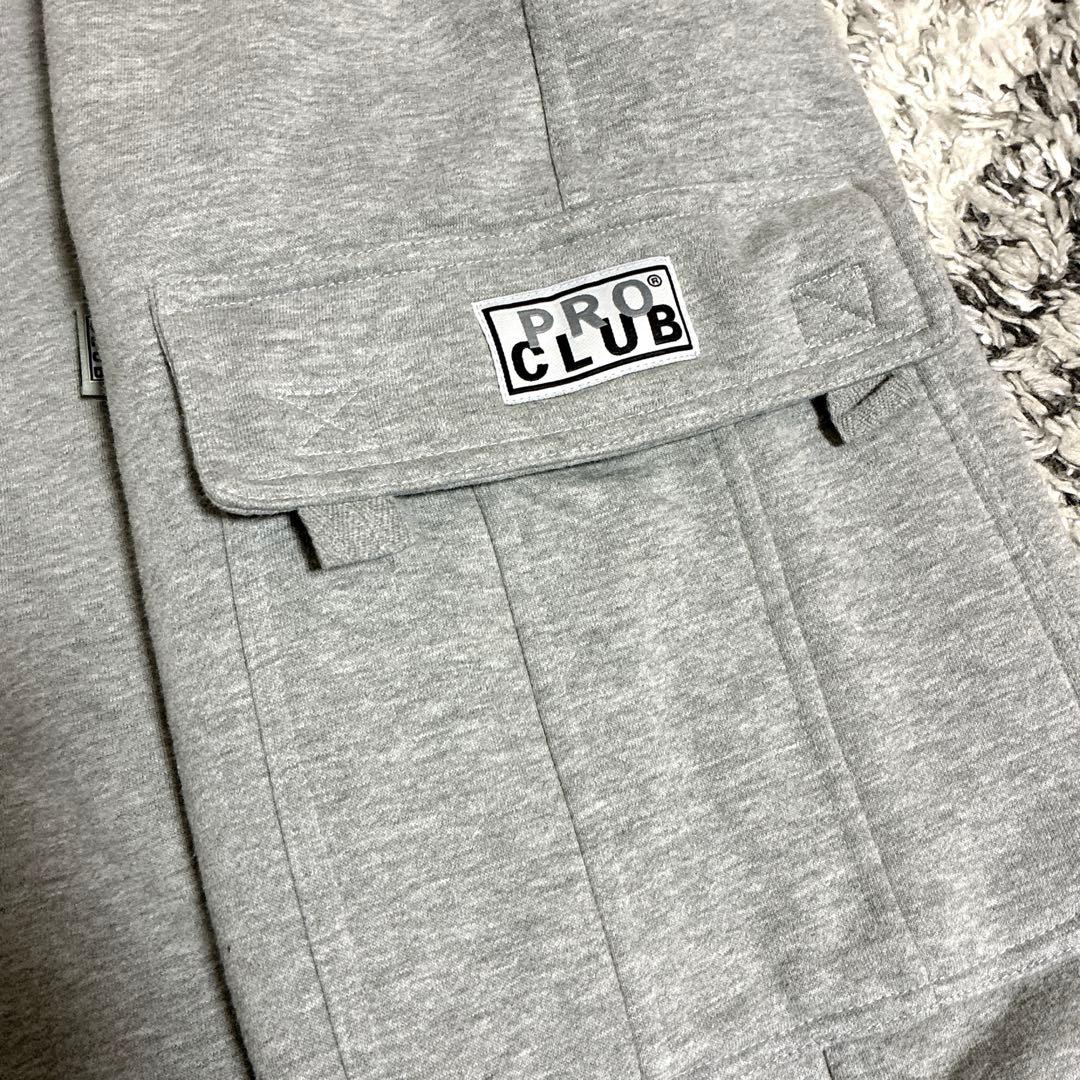 Proclub プロクラブ　スウェット カーゴパンツ　グレー　バギーパンツ　XL