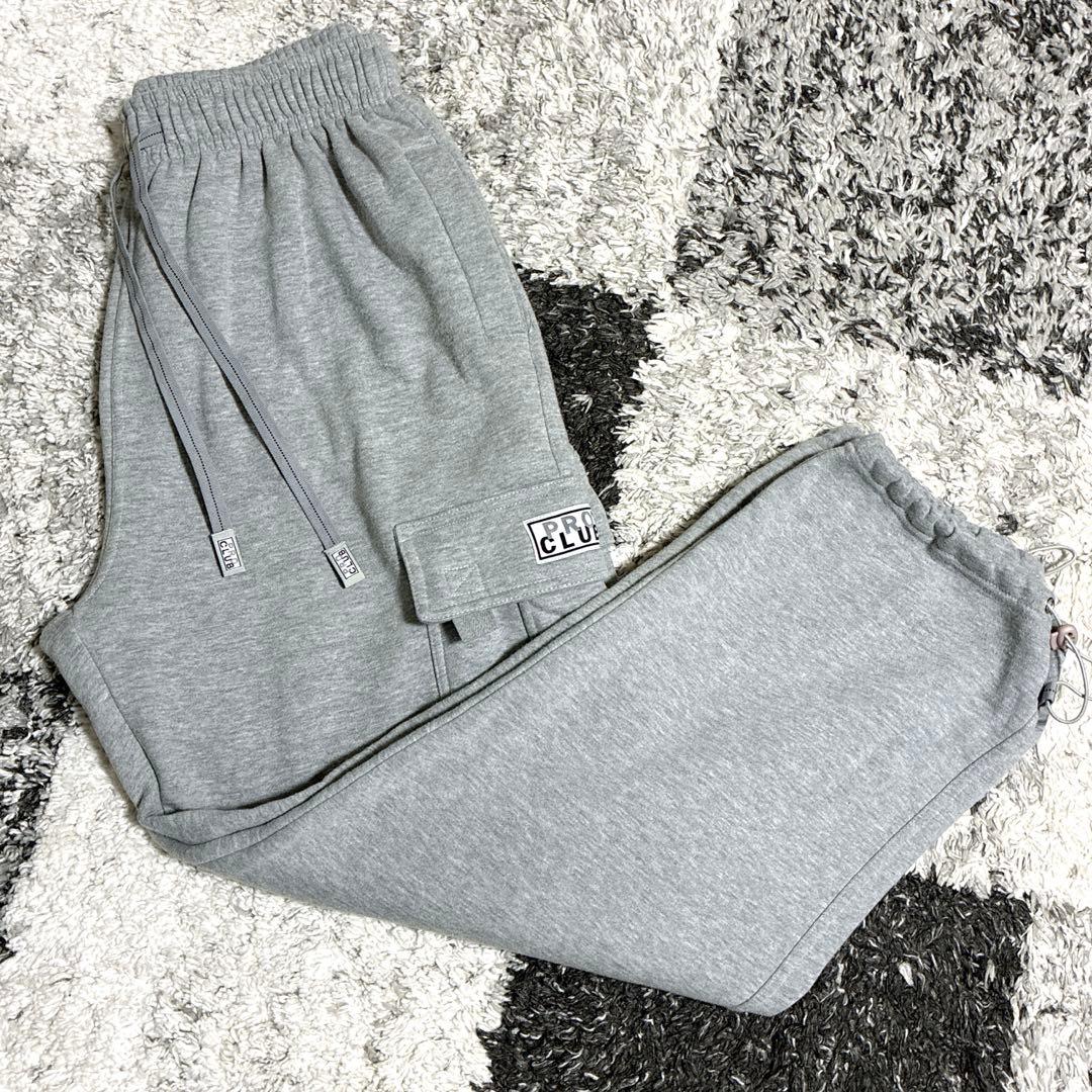 Proclub プロクラブ　スウェット カーゴパンツ　グレー　バギーパンツ　XL