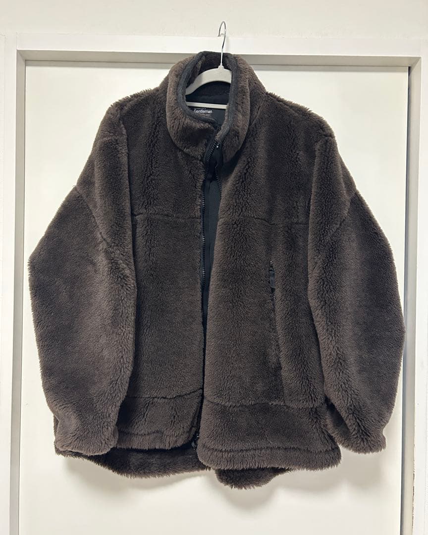 Chaosカオス ウール ボアブルゾン　ブラウン23aw