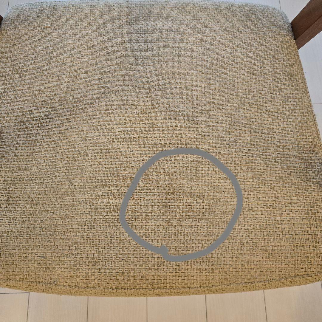 ダイニングチェア　ウォールナット無垢　ファブリック