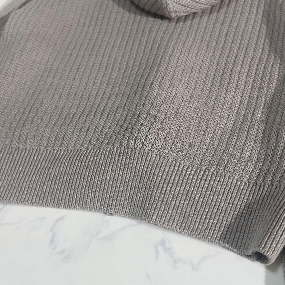 美品　FOXEY HoodieFan シルク混　ダブルジップ　パーカー