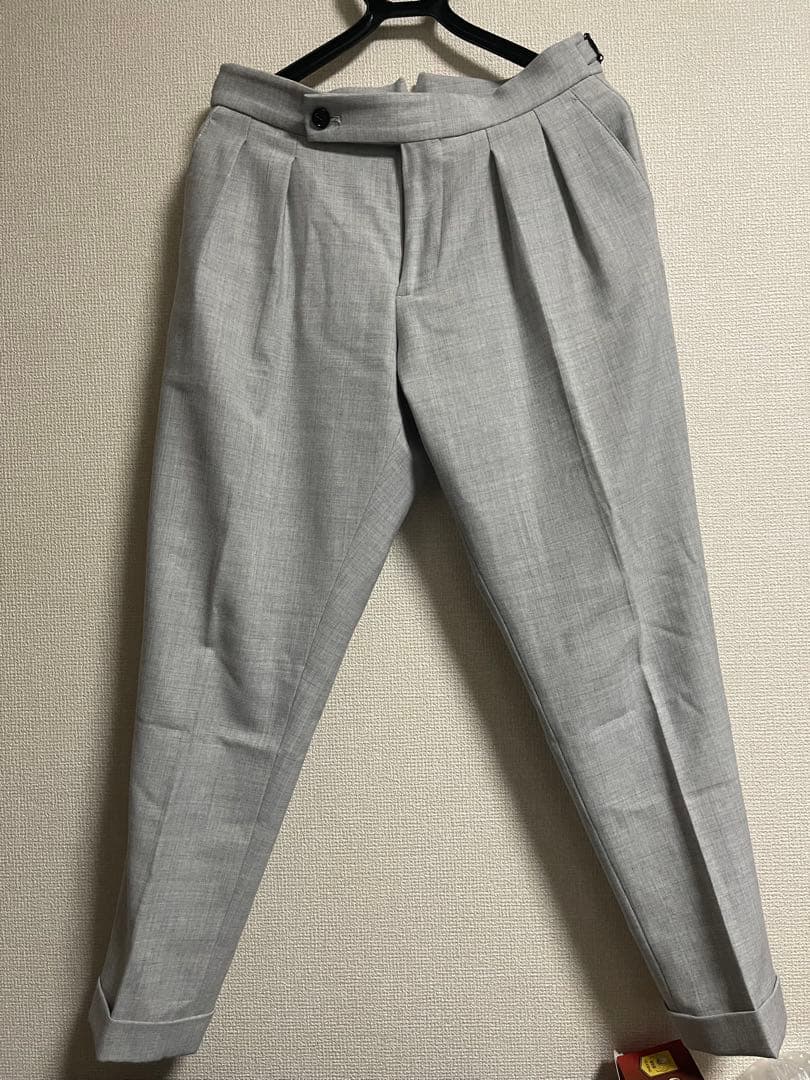 BERWICH Scotch ウォッシャブル グレー スラックス スコッチ