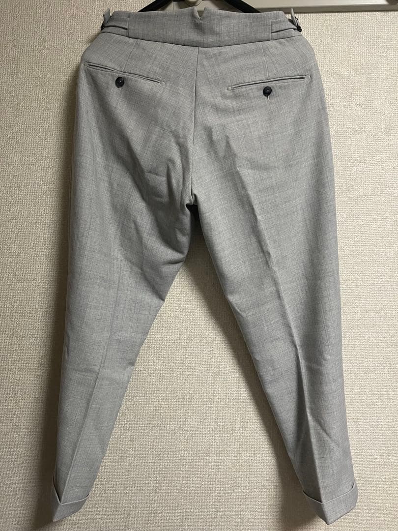 BERWICH Scotch ウォッシャブル グレー スラックス スコッチ