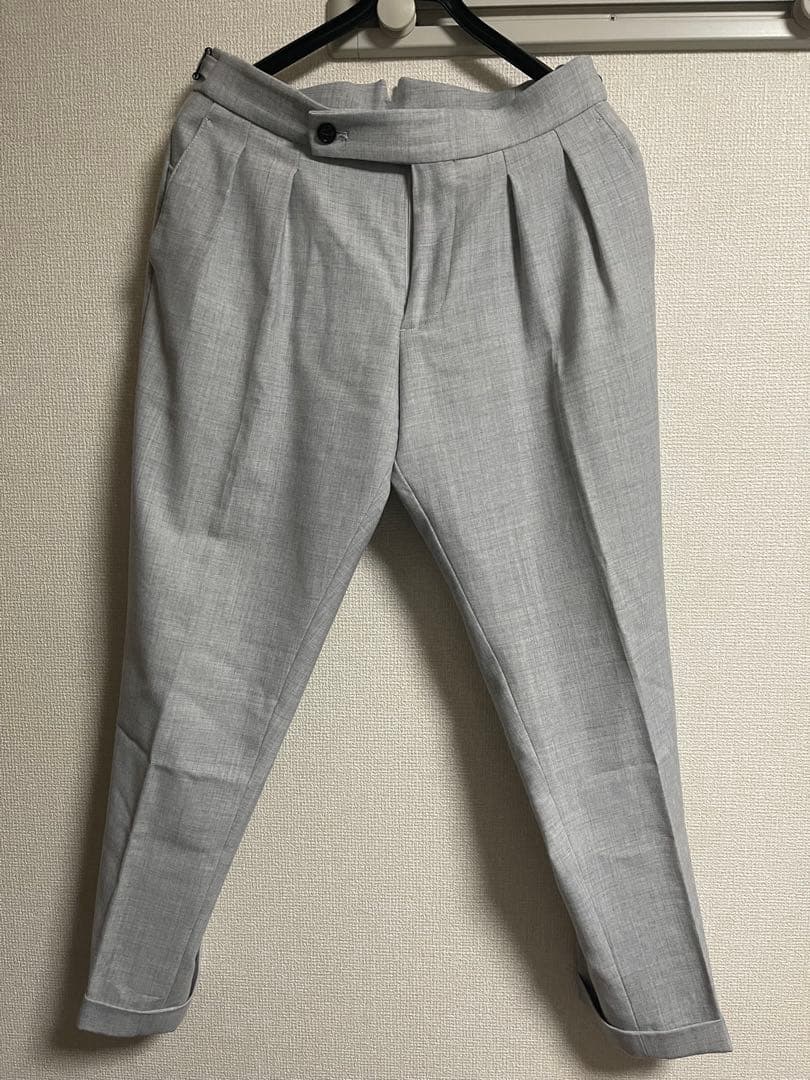 BERWICH Scotch ウォッシャブル グレー スラックス スコッチ