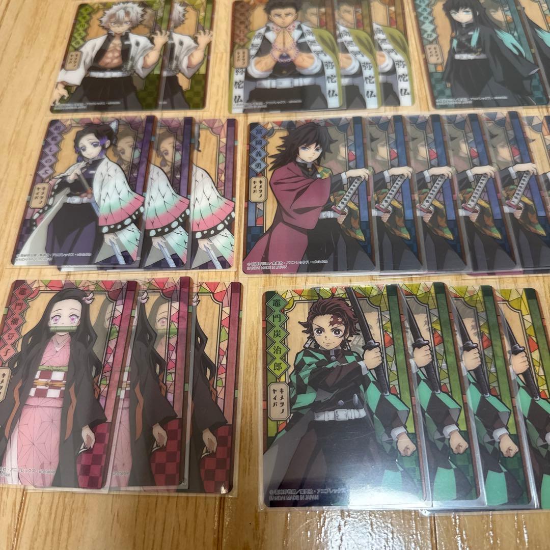 d*4様 鬼滅の刃　ステンドグラスカード　カードダス　６６枚　まとめ売り　自販機