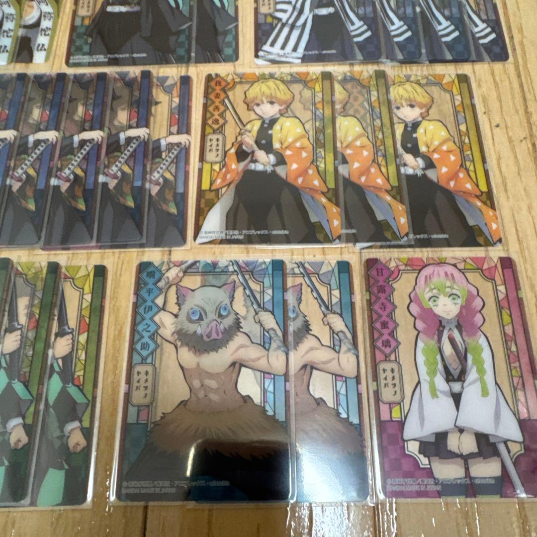 d*4様 鬼滅の刃　ステンドグラスカード　カードダス　６６枚　まとめ売り　自販機