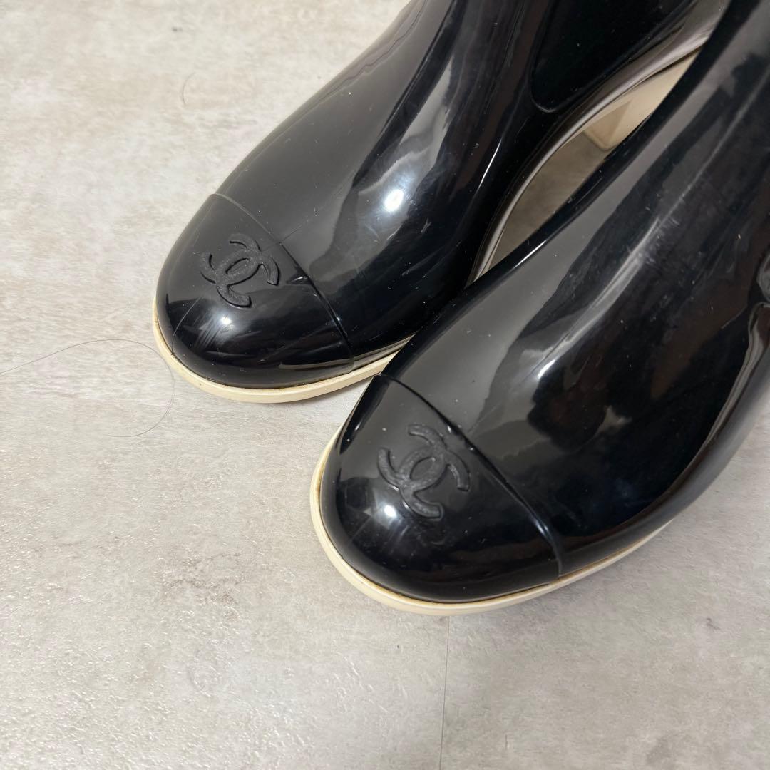 【お値下げ可能‼️値下げ可能❗️】CHANELレインブーツ　カメリア　ココマーク