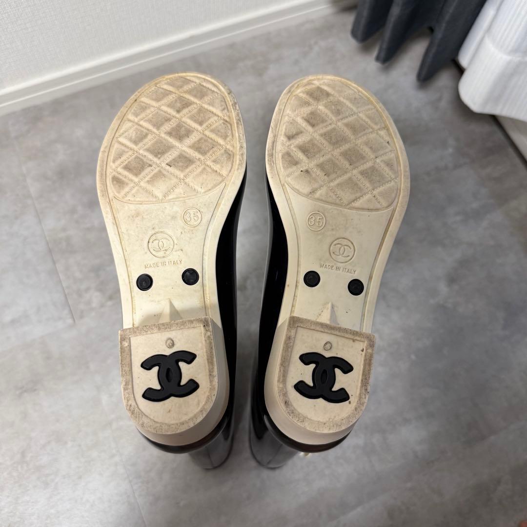 【お値下げ可能‼️値下げ可能❗️】CHANELレインブーツ　カメリア　ココマーク