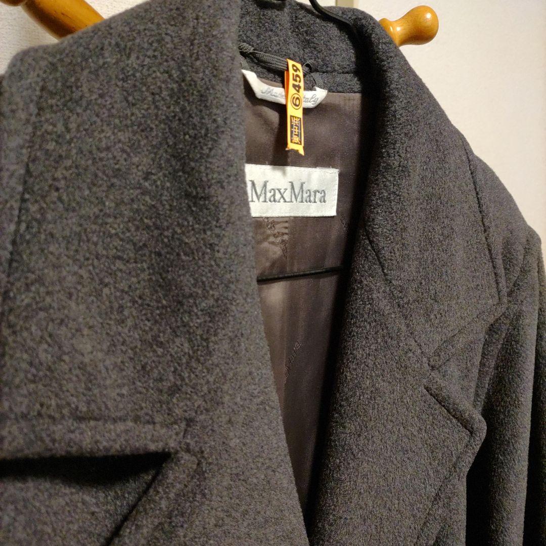 マックスマーラ グレーチェスターコート ホワイトタグ ロングコート
