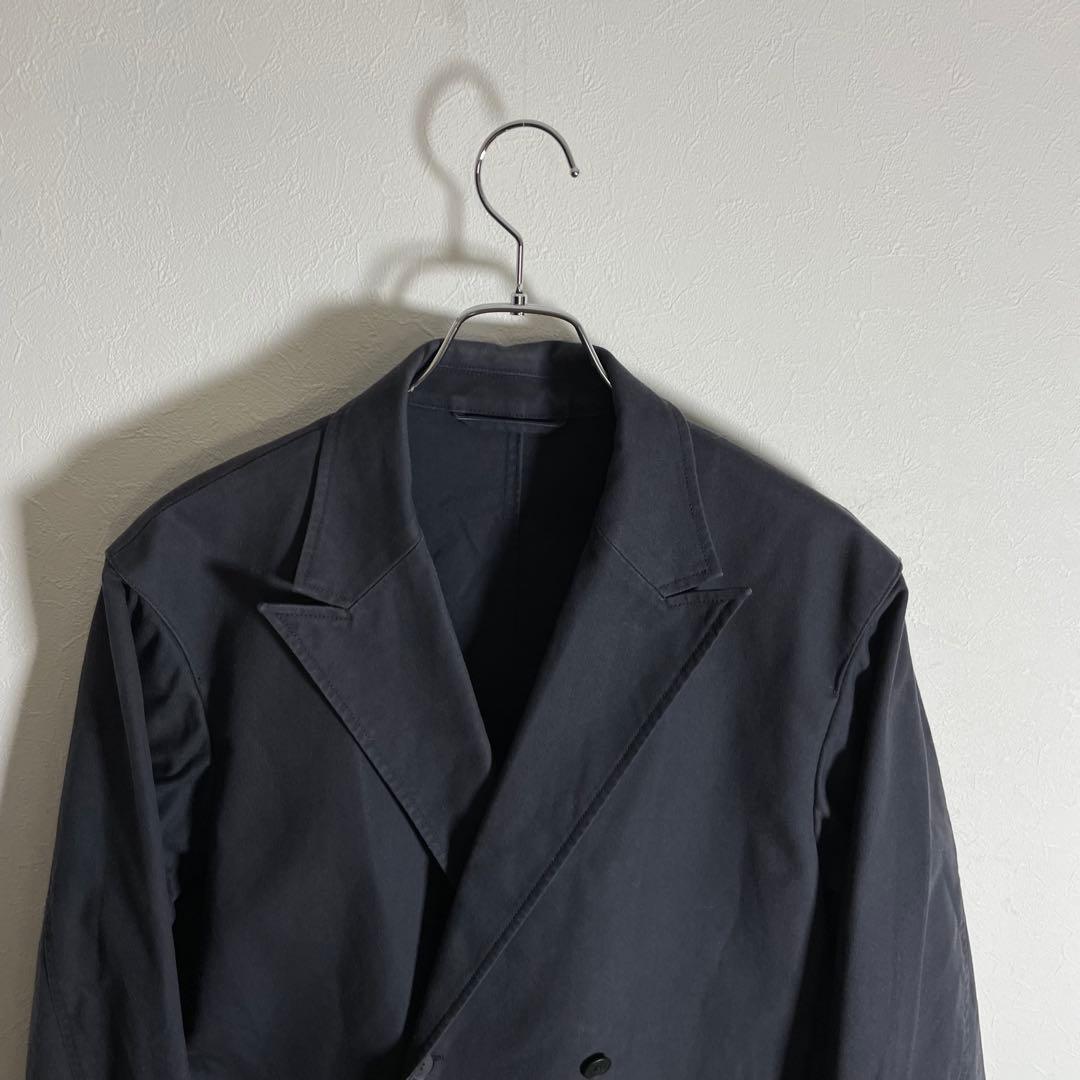 スティーブンアラン ダック4BダブルブレステッドジャケットナローM 濃紺
