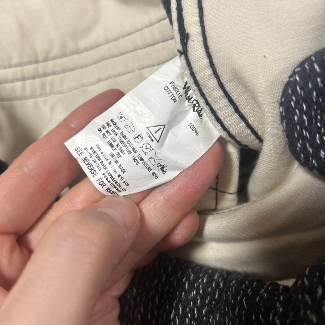 WESTRIDE ウエストライド ワークトラウザー ごま塩　ビーチクロス