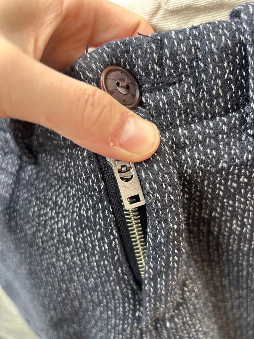 WESTRIDE ウエストライド ワークトラウザー ごま塩　ビーチクロス