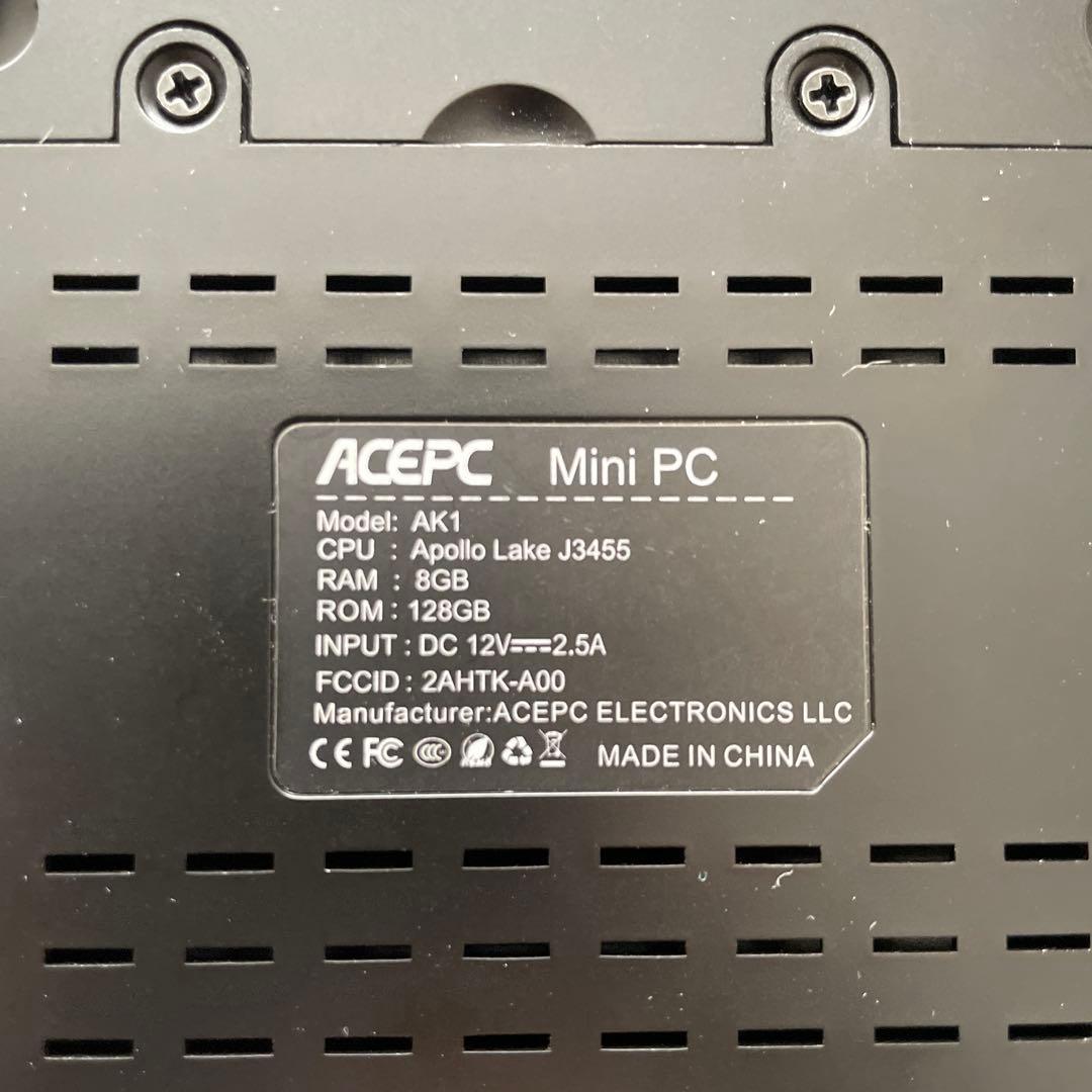 中古　Windows11Pro ミニPC 8GB DDR3 128GB　初心者