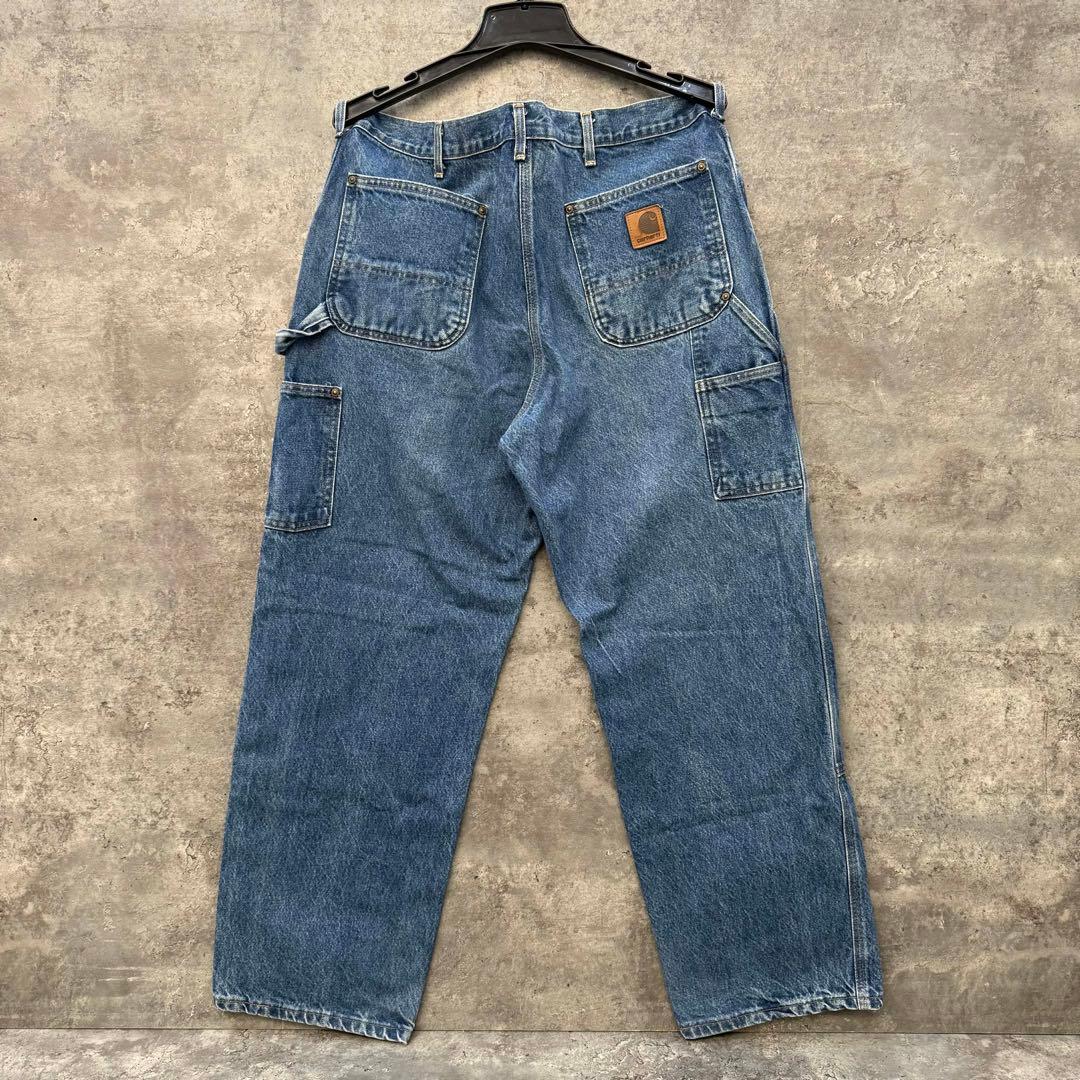 USA製　カーハートデニムダブルニーパンツ　B73 DST w36x30