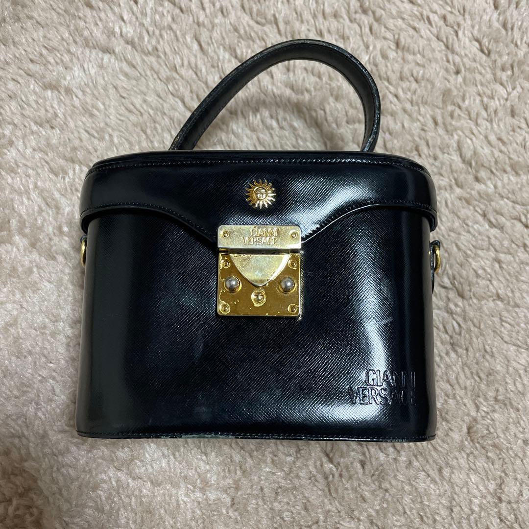 VERSACE ヴェルサーチ サンバースト バニティバッグ ショルダー 2WAY