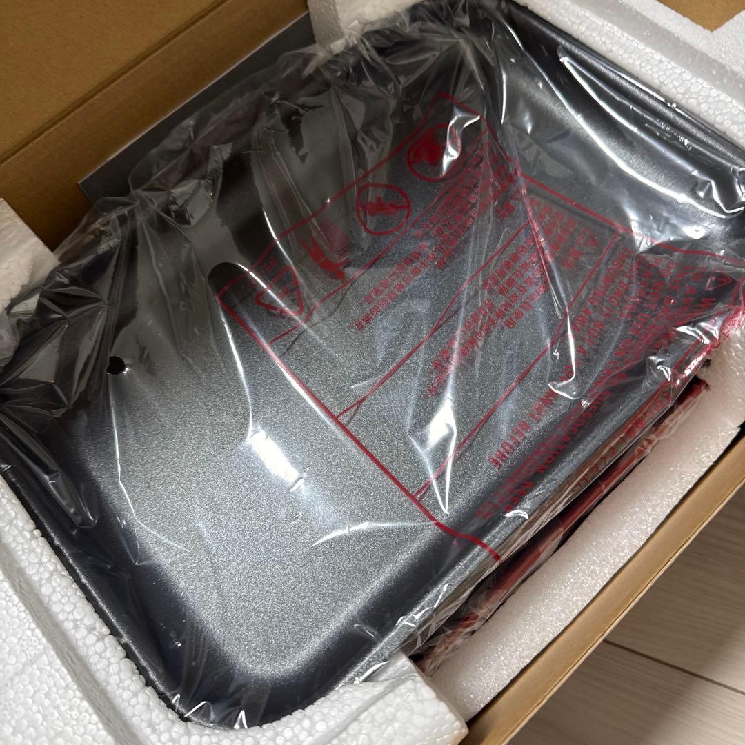 Bruno 赤 ホットプレート 木製スプーン付き スチーム付き　未使用