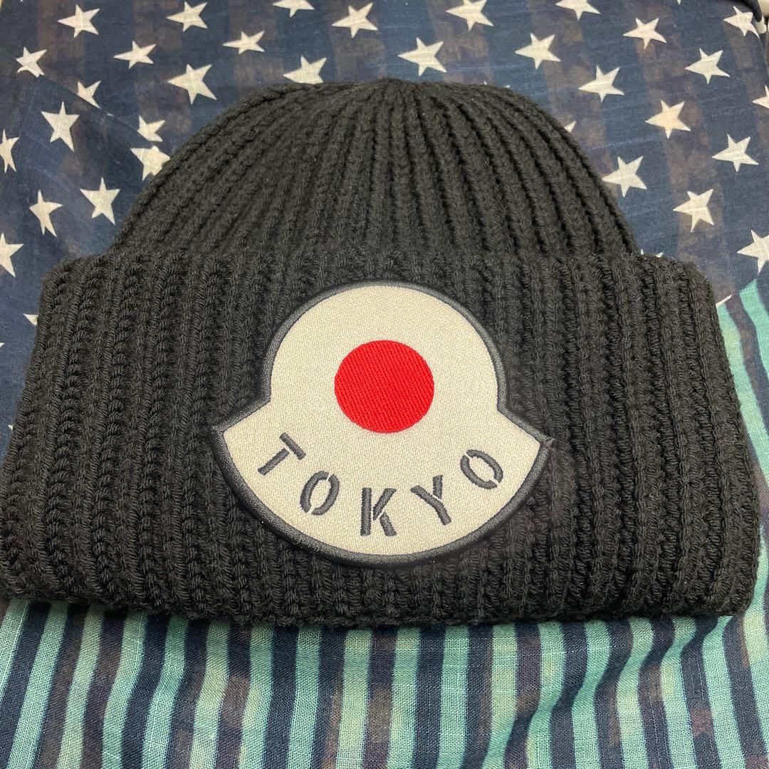 MONCLER TOKYOロゴ ニット帽