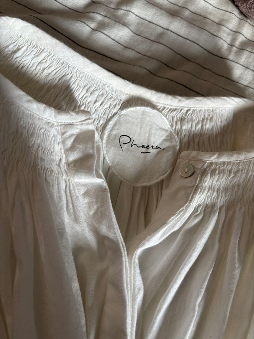 ronherman別注　pheetaブラウス【ホワイト】