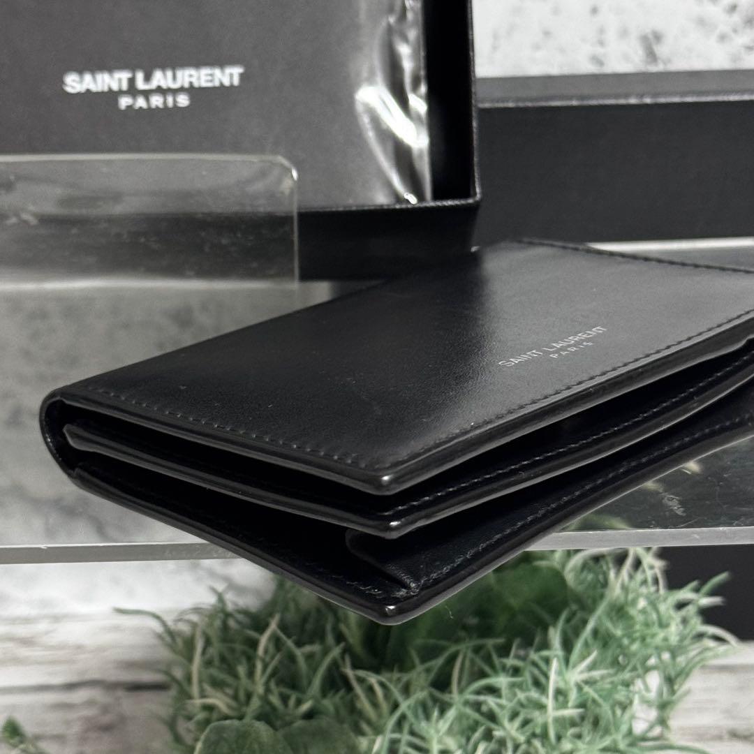 【正規品保証書】サンローラン名刺入れビジネスカードケーススムースレザー現行品