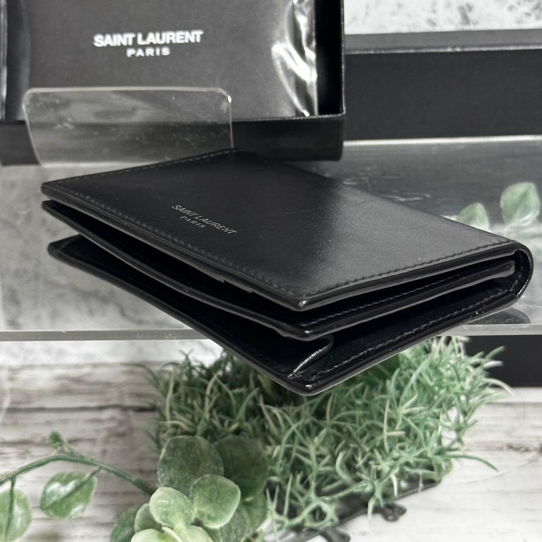 【正規品保証書】サンローラン名刺入れビジネスカードケーススムースレザー現行品