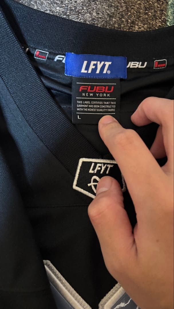 FUBU×LFYT フットボールシャツ