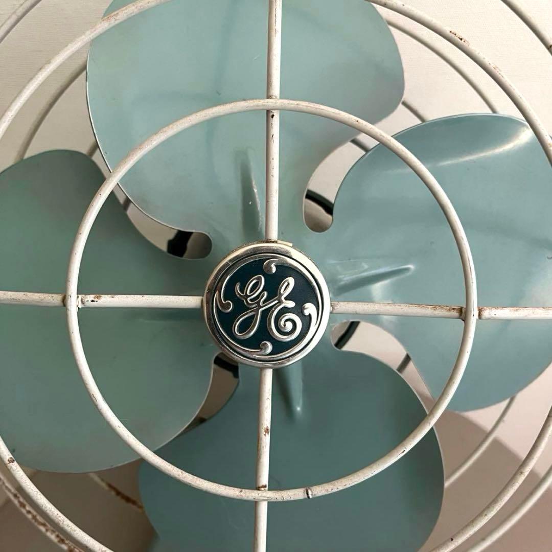 レア！GE ゼネラルエレクトリック 扇風機 アクアブルー レトロ