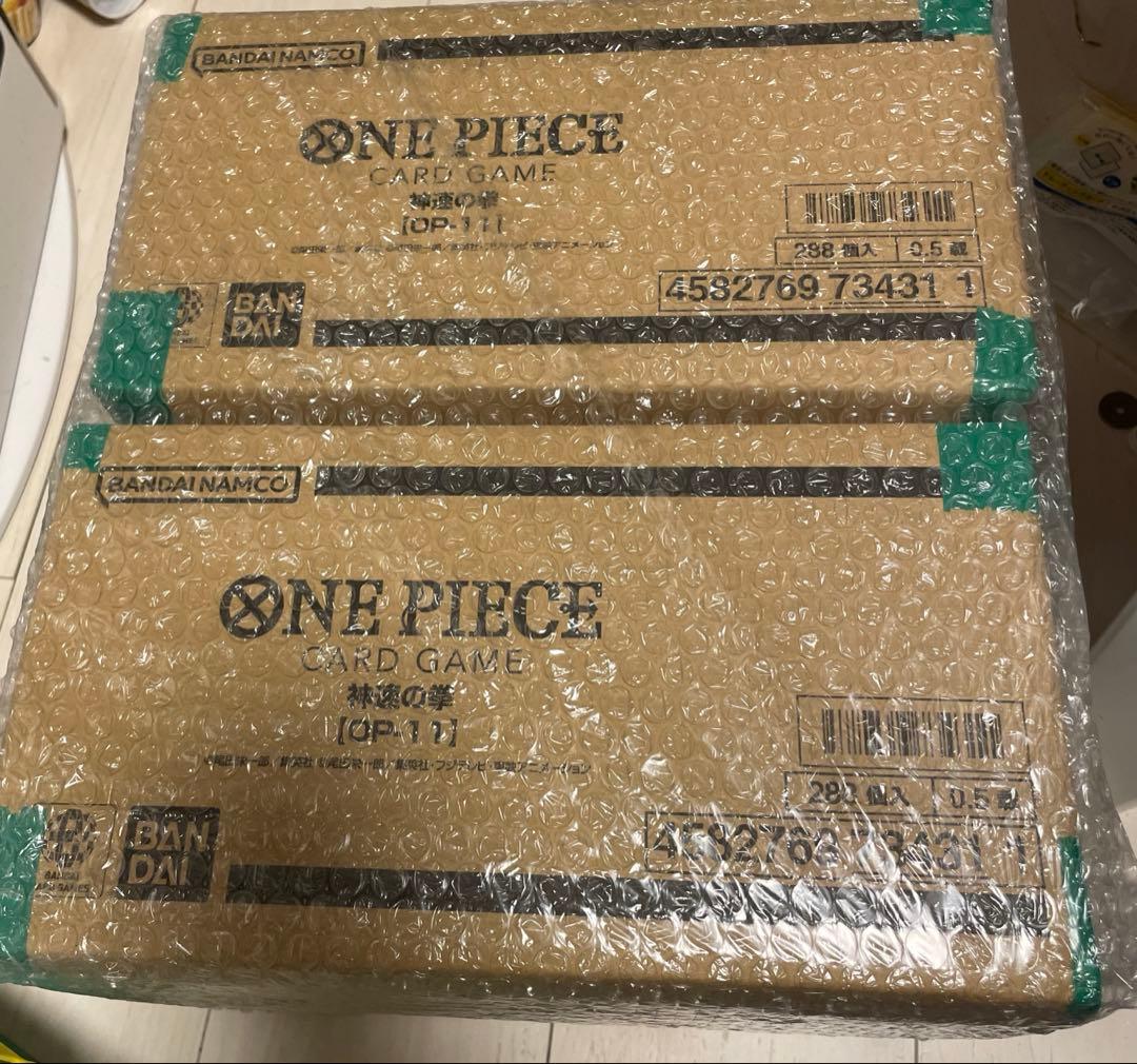 ワンピースカードゲーム 神速の拳 2カートン　新品未開封 テープ付き
