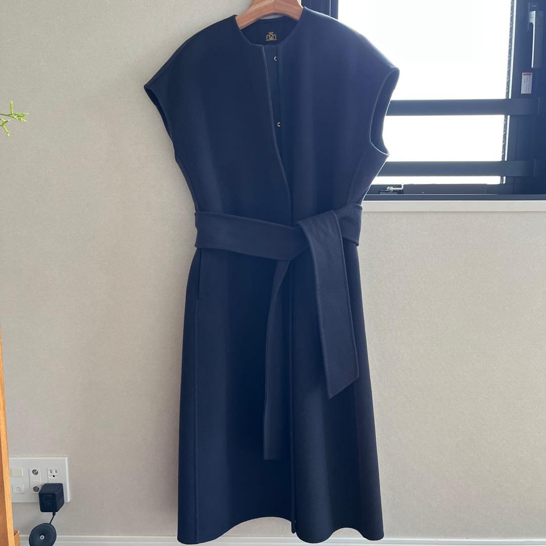 最終値下げ　Drawer ケヌキ　ノーカラー　ロングジレ　コート