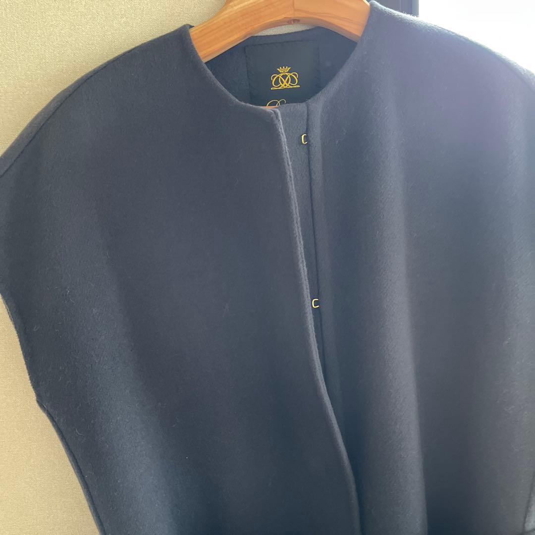 最終値下げ　Drawer ケヌキ　ノーカラー　ロングジレ　コート