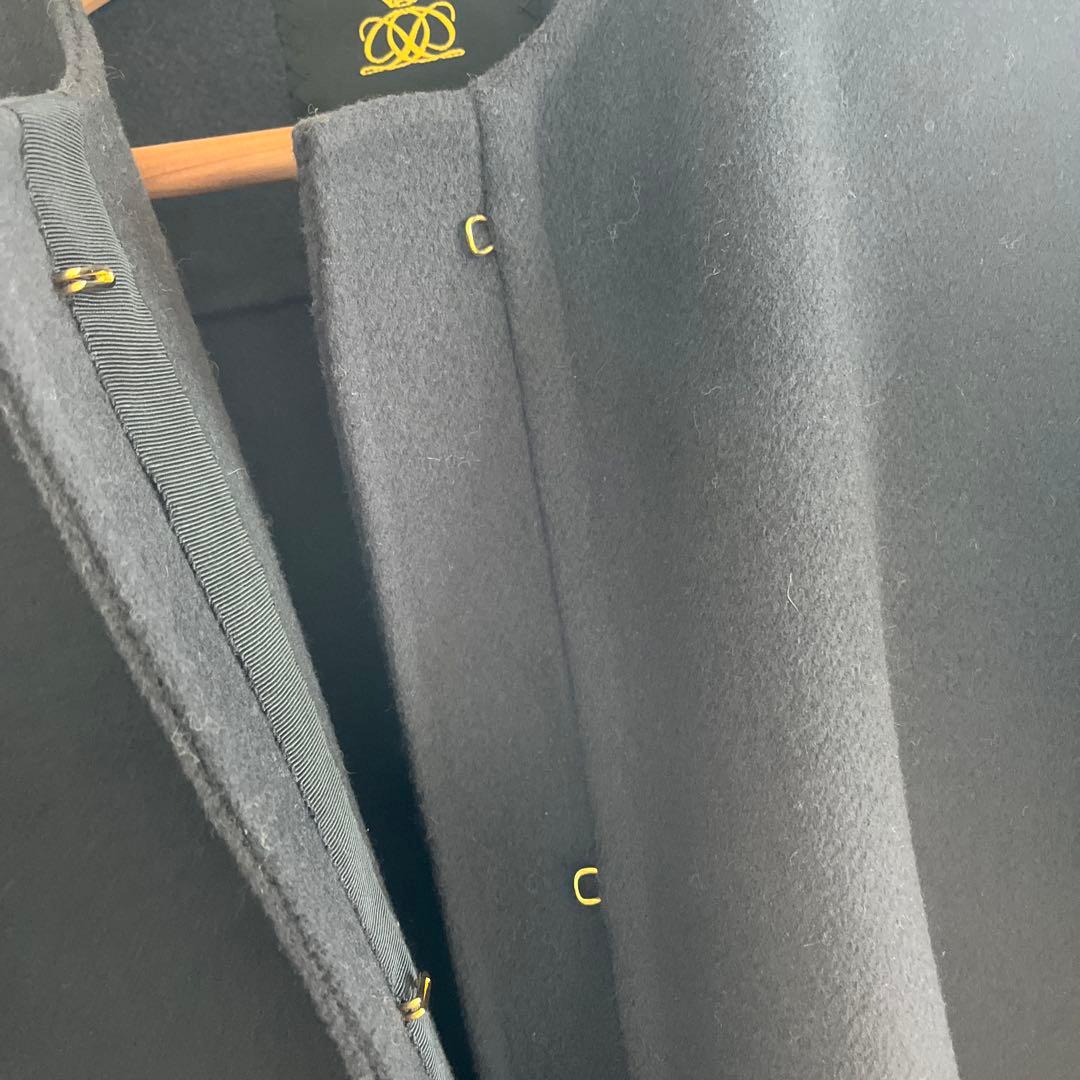 最終値下げ　Drawer ケヌキ　ノーカラー　ロングジレ　コート