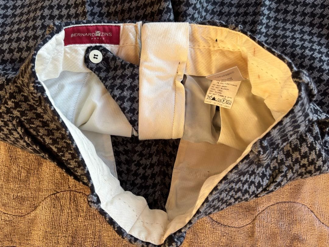 ベルナールザンス BERNARD ZINS ウールスラックス 38 BAC