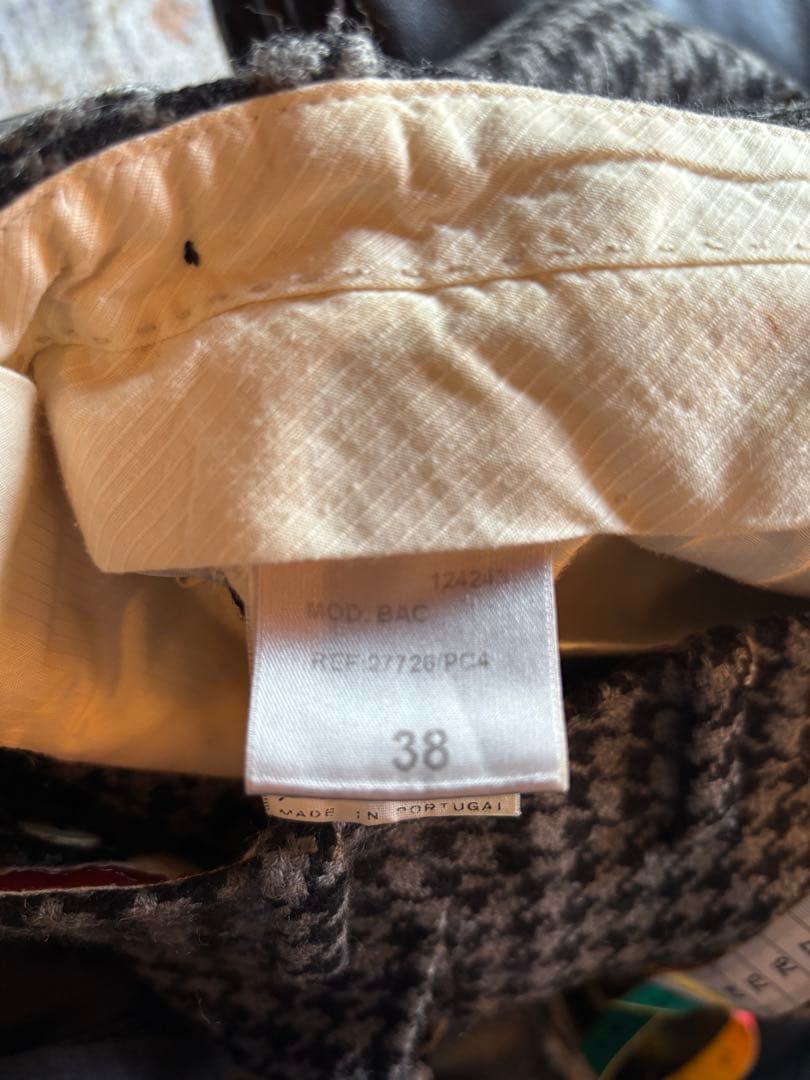 ベルナールザンス BERNARD ZINS ウールスラックス 38 BAC