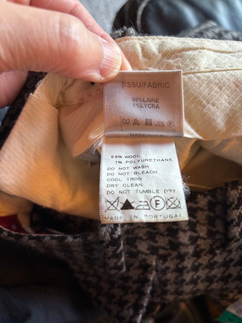 ベルナールザンス BERNARD ZINS ウールスラックス 38 BAC