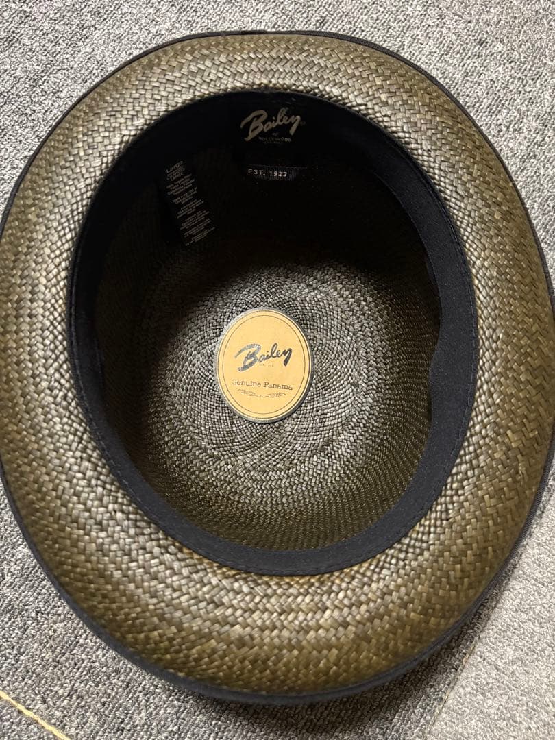 Bailey パナマ ハット 春 夏 ベイリー 海外ブランド メンズ 帽子 黒