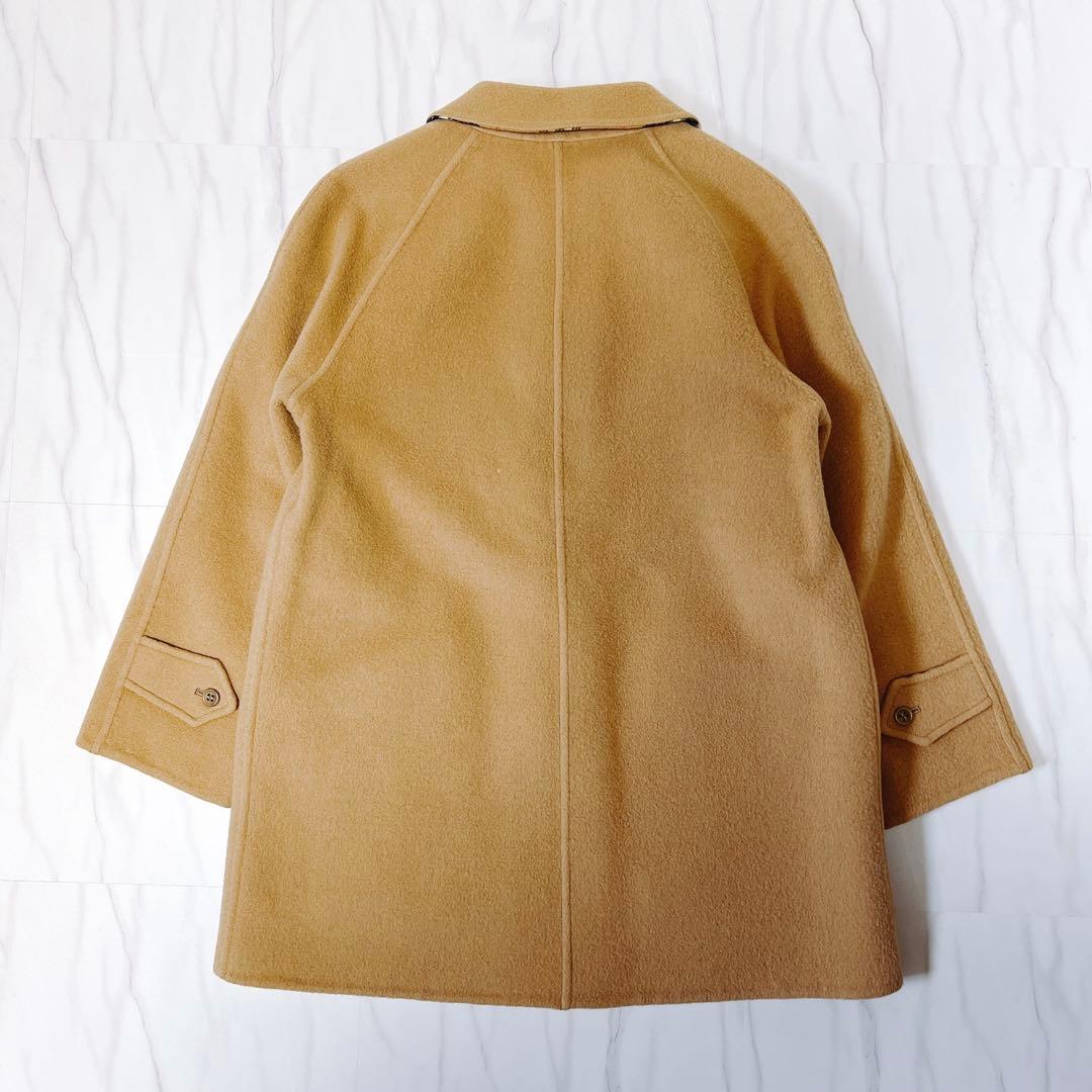 バーバリー リバーシブルコート ダブルフェイス ウール ノバチェック ベージュ